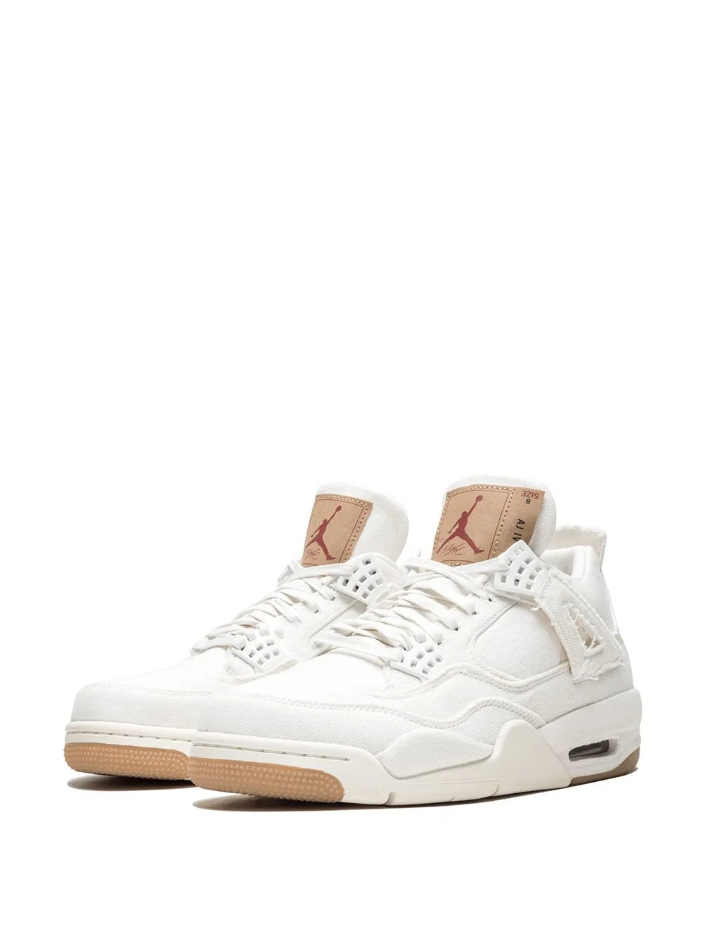 Кроссовки Air Jordan 4 Retro, белый — фото 2