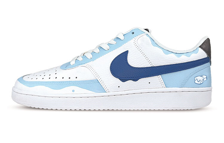 

Кроссовки Nike Court Vision 1 Skateboard Shoes Women's Low-Top White Blue