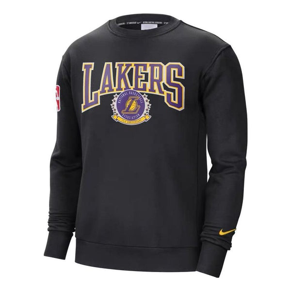 

Толстовка Men's Nike Los Angeles Lakers Fleece Lined Stay Warm Pullover Round Neck Sports Black, черный