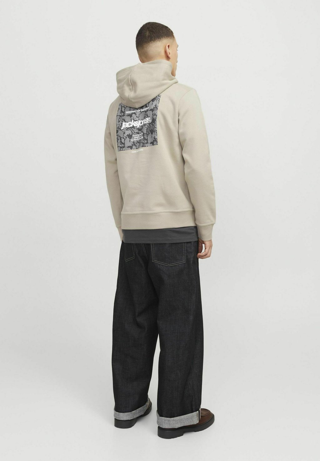 

Толстовка с капюшоном RÜCKENPRINT Jack & Jones, серый