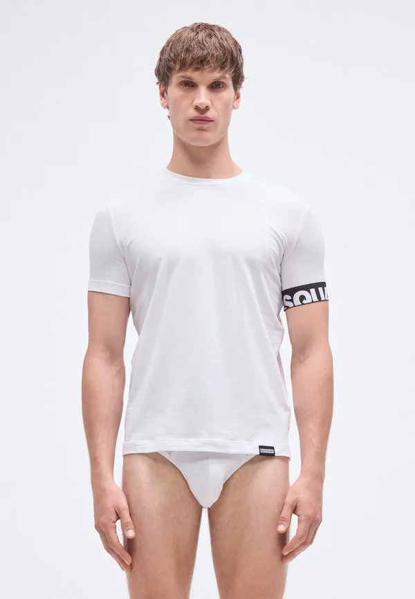 Рубашка с круглым вырезом в стиле «охотник за закатом» Dsquared2, White/Black