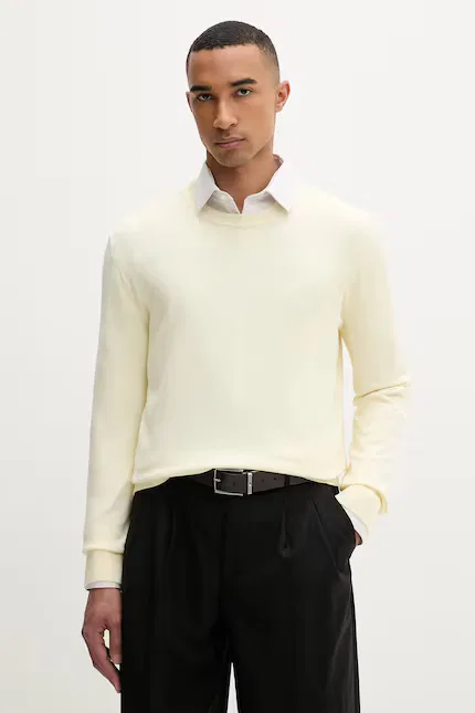 Свитер классический Calvin Klein, желтый