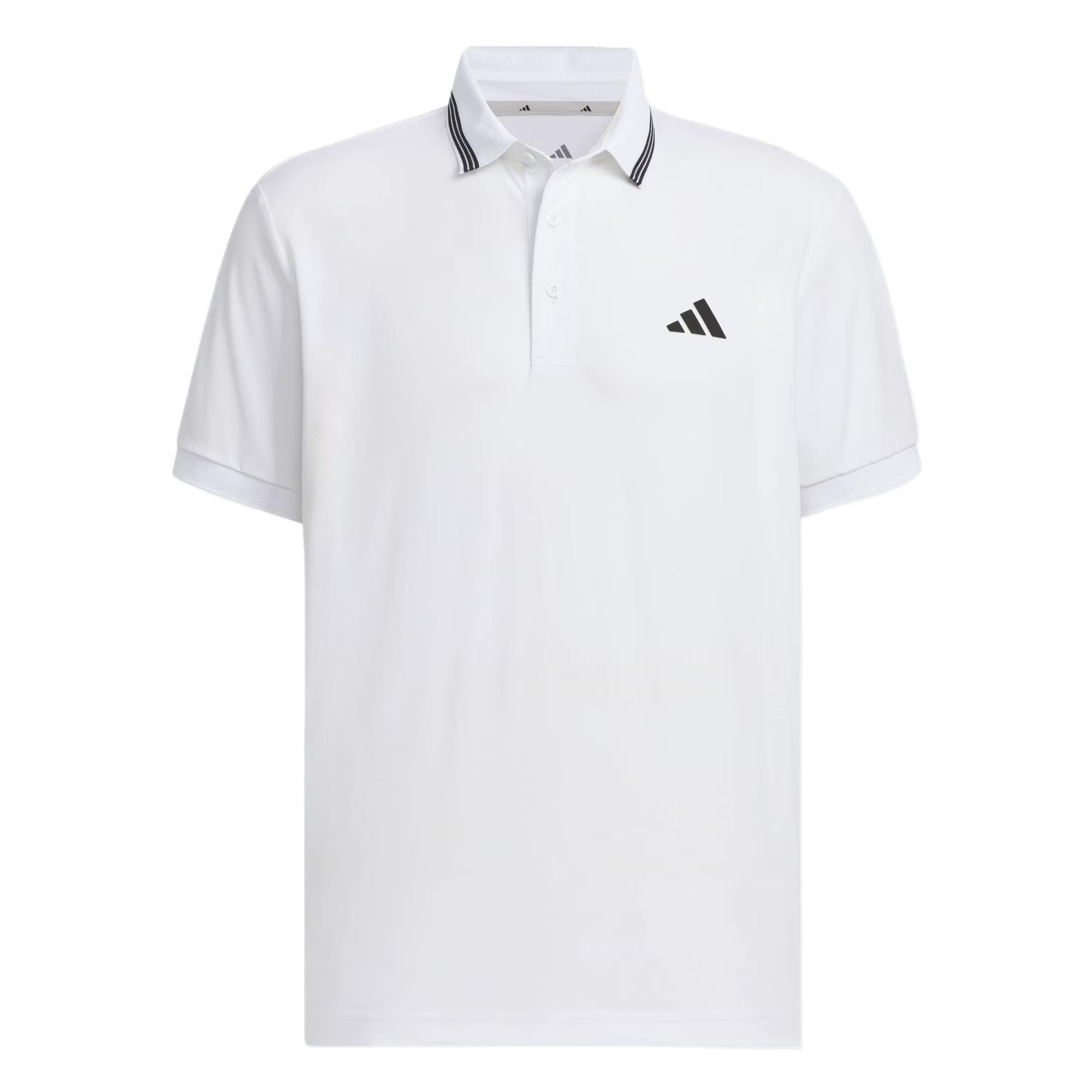 

Adidas SHORT SLEEVE RIBBED Polo Shirt Men's White