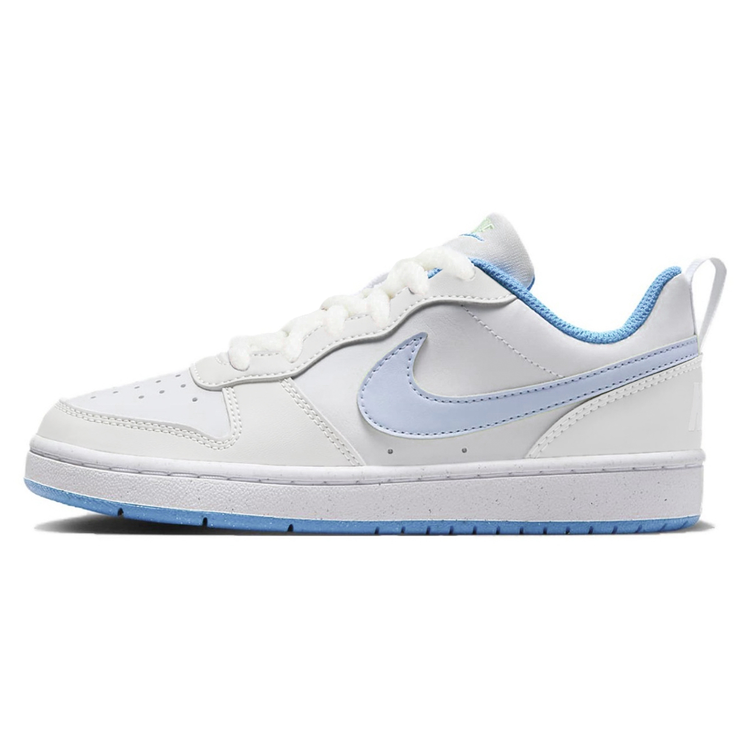 

Nike Court Borough нескользкие устойчивые к истиранию низкие детские скейтбординг кроссовки Light Blue для подростков