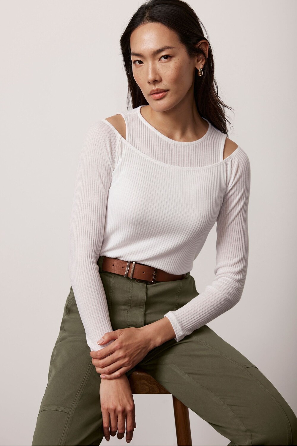 

Двухслойная блузка Mint Velvet, белый