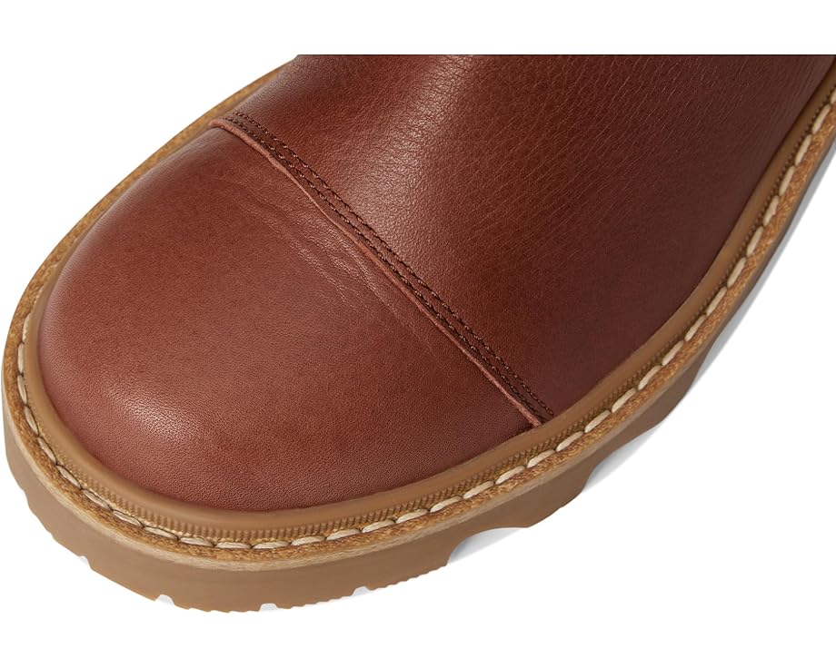 Ботинки женские челси SOREL Joan Now кожаные высокие, красно-коричневый — фото 2