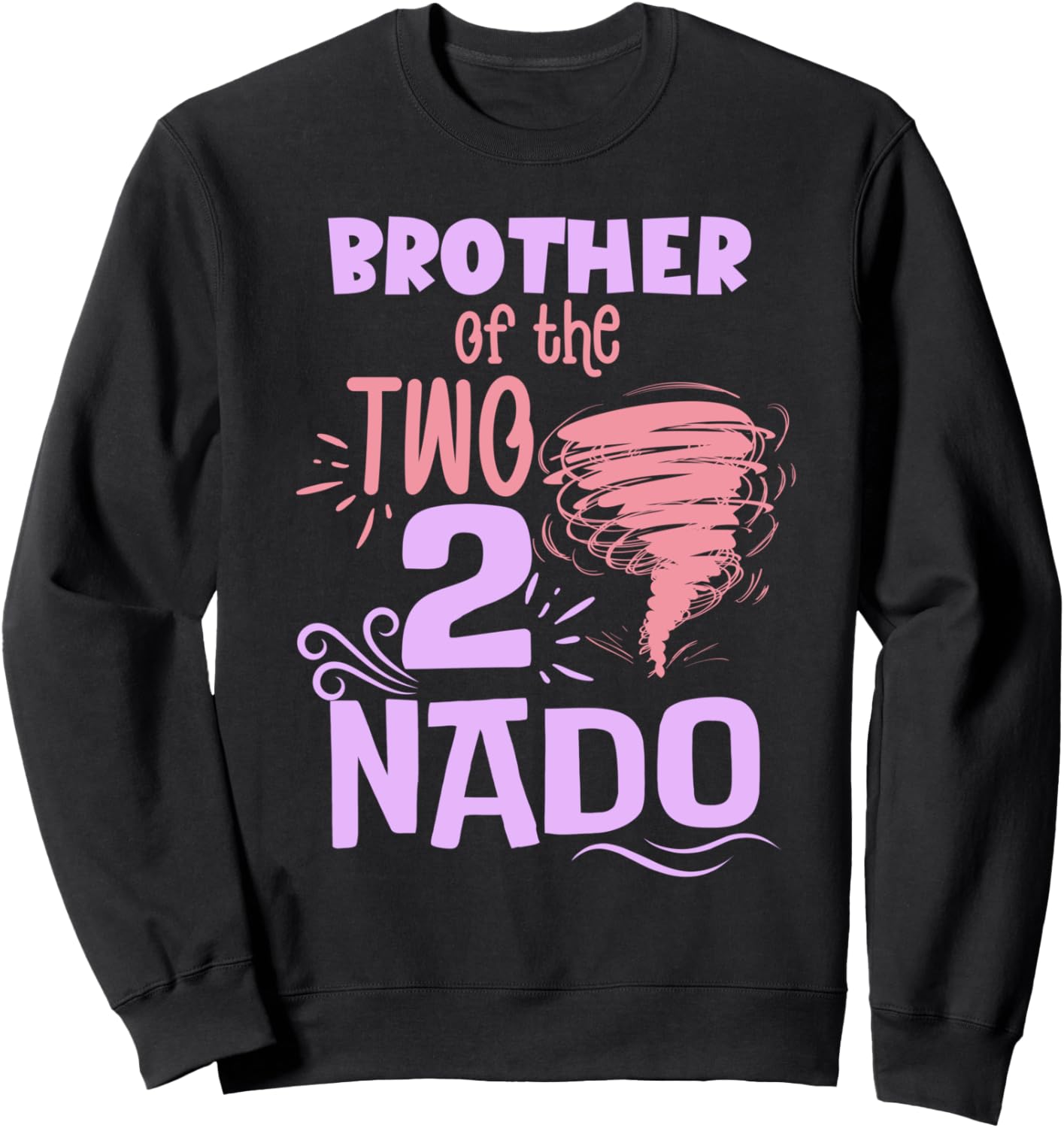 

Футболка с надписью Tornado Brothers 2nd Birthday TWO Nado 2nd Bday Twonado Family Look Tornado Bday Decorations Gifts, черный