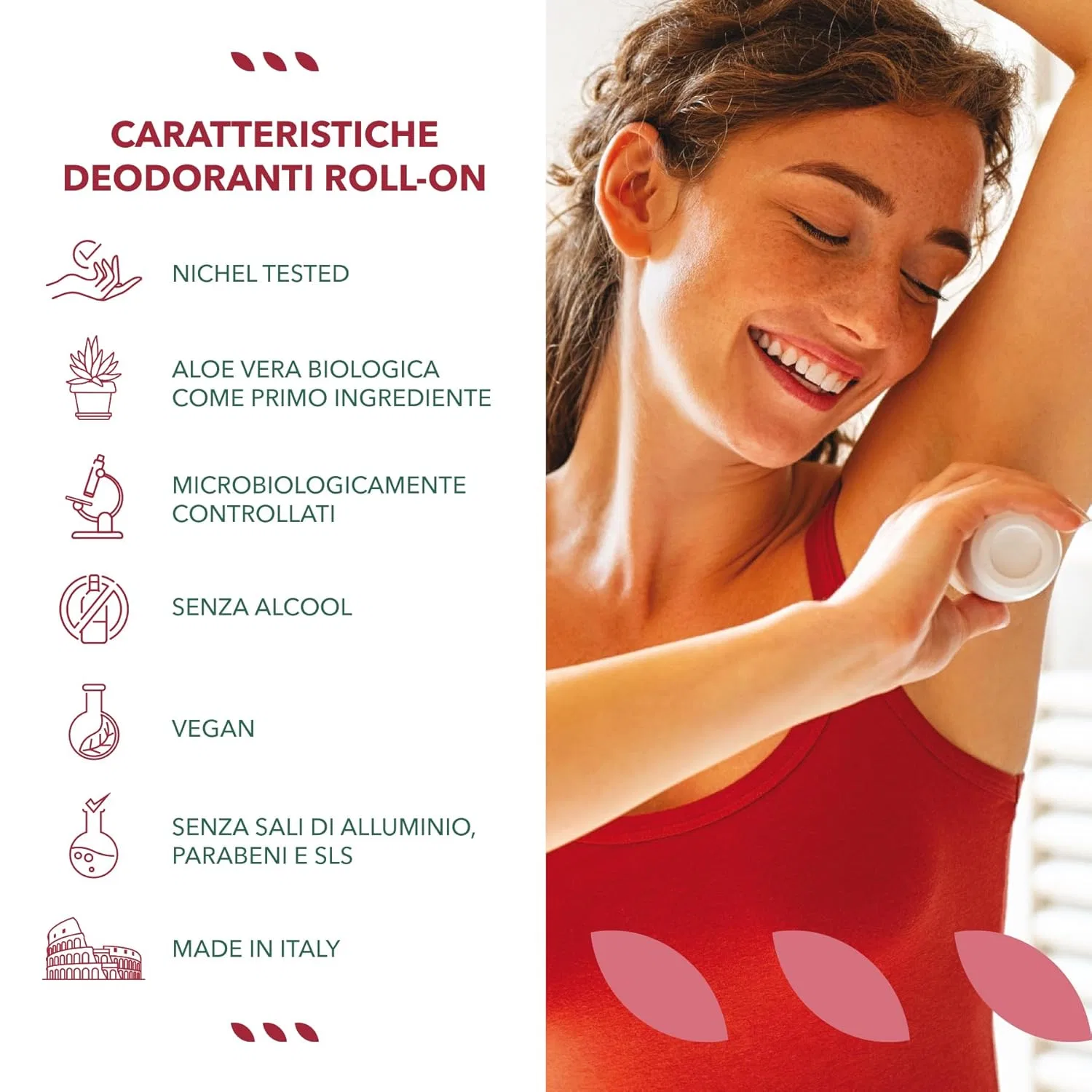 Шариковый дезодорант с дамасской розой 50 мл Deo Naturals — фото 4