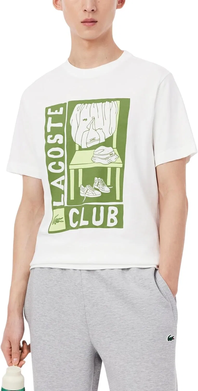 Футболка спортивная Lacoste, белый