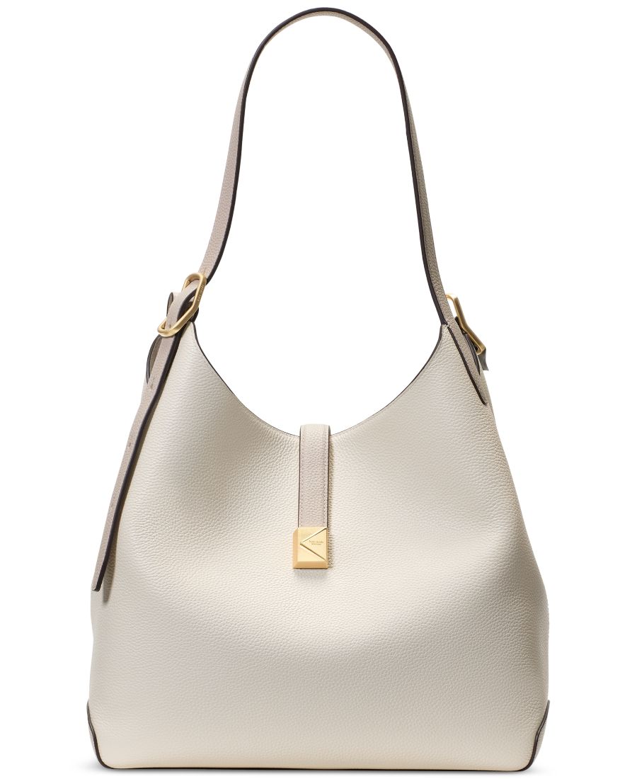 

Большая сумка через плечо Deco из зернистой кожи kate spade new york, Cashew Milk Multi