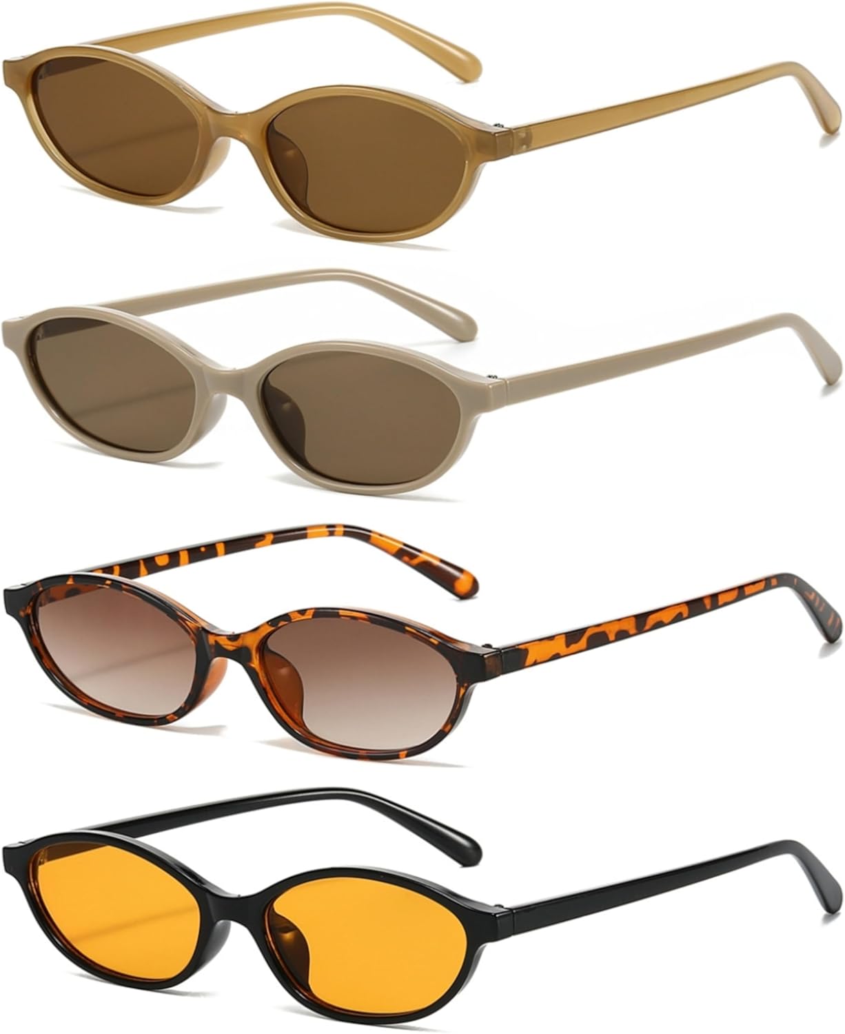 

Солнцезащитные очки ICARA в стиле ретро, ​​овальные, «кошачий глаз», модные, маленькие, узкие, дизайнерские, в стиле 90-х, модные, имитация очков, очки для путешествий, Jelly Brown/Brown+leopard/Brown+khaki/Brown+black/Orange