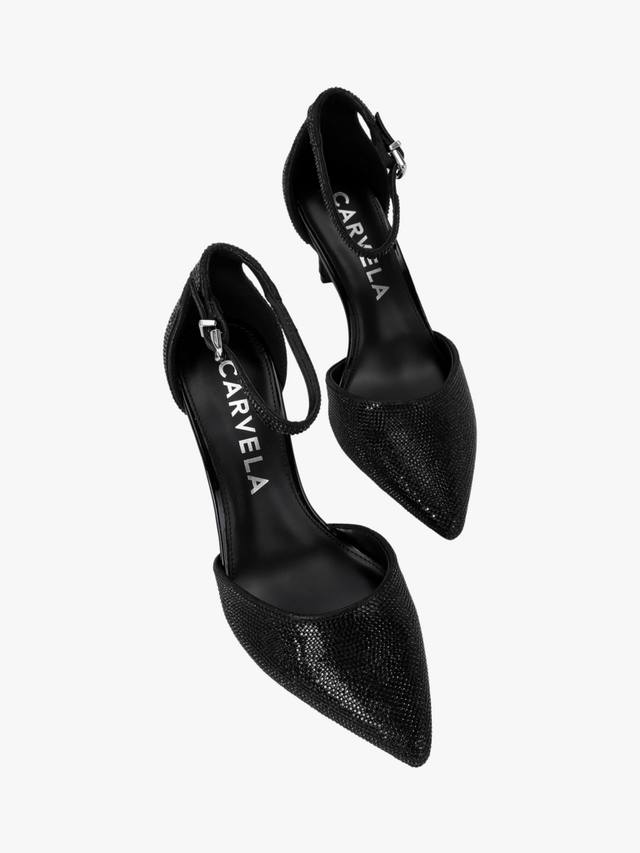Блестящие туфли-лодочки с декором Carvela, Black — фото 3