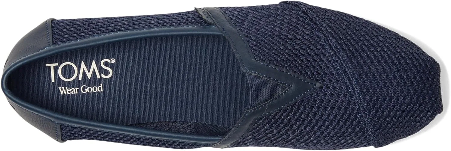 Лоферы с парусиной TOMS, Navy — фото 2