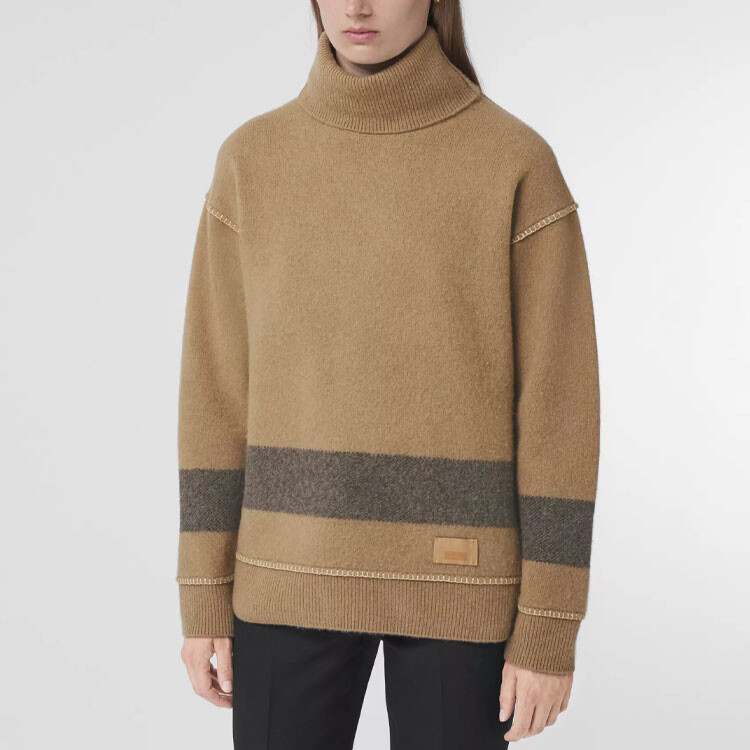 Свитер Burberry, женский, кашемировый, коричневый — фото 3