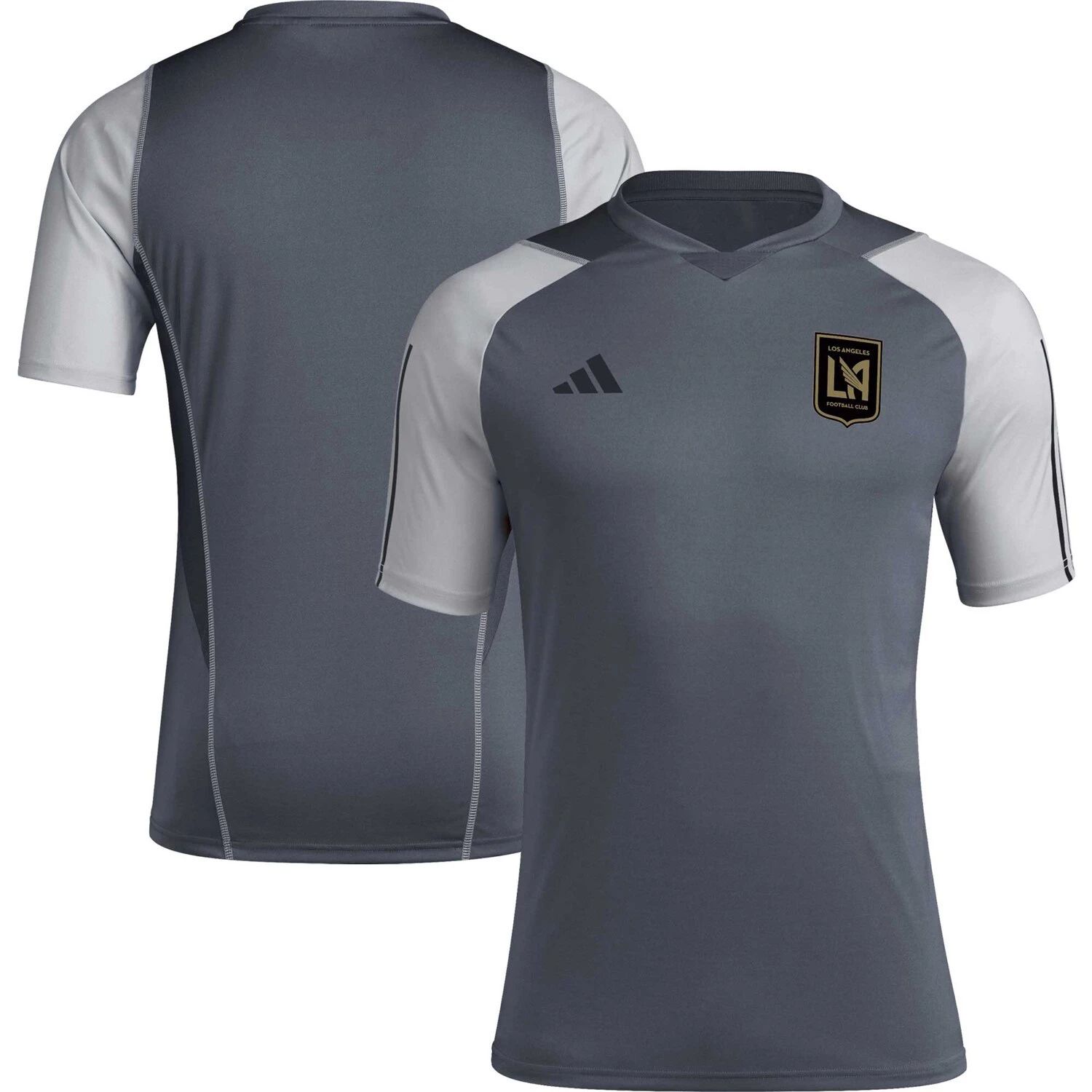 

Мужская серая тренировочная майка LAFC 2023 adidas, Серый, Мужская серая тренировочная майка LAFC 2023 adidas