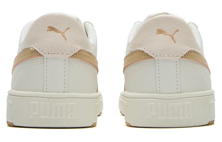 PUMA Serve Pro Lite Low Top Unisex белые желтые скейтборд кроссовки, цвет White Yellow — фото 4