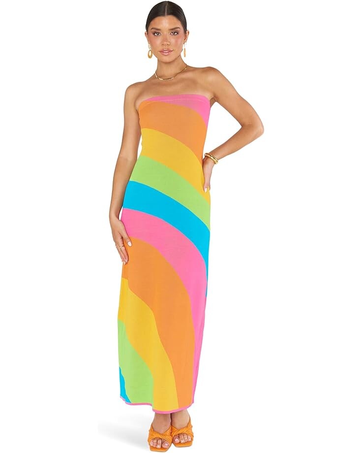 

Платье Show Me Your Mumu Island Nights Tube, цвет Salty Rainbow Stripe