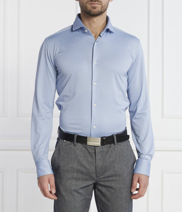 

Рубашка p моток распространения c Slim fit Boss, синий