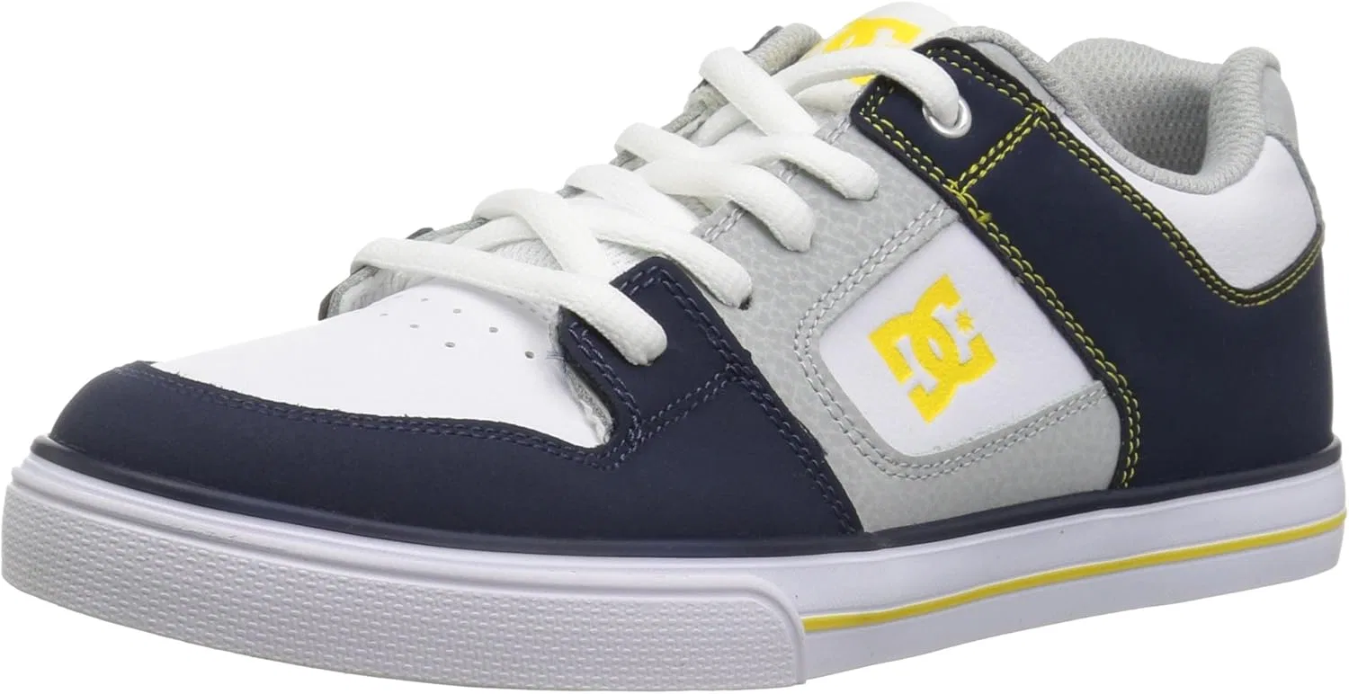 Кеды для скейтбординга DC Pure Kids, Navy, Grey