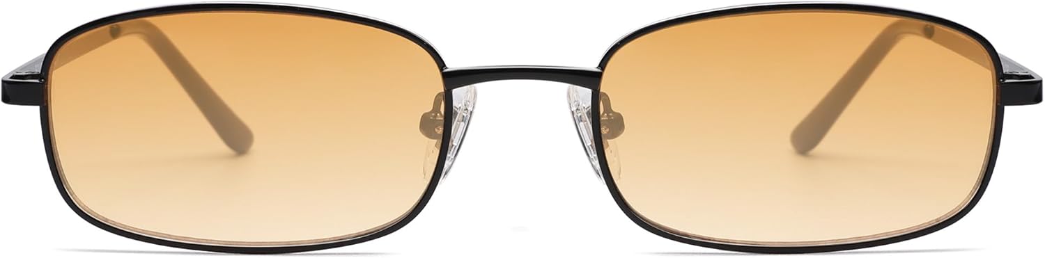 

Солнцезащитные очки SOJOS маленького размера, прямоугольной формы, для женщин и мужчин, в стиле ретро 80-х, 90-х, Y2K, узкие, тонкие, облегающие, модель SJ1187, Shiny Black/Yellow