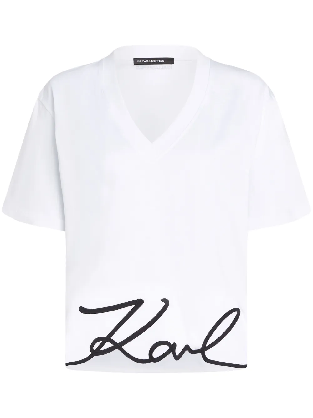 

Футболка Signature KARL LAGERFELD, белый