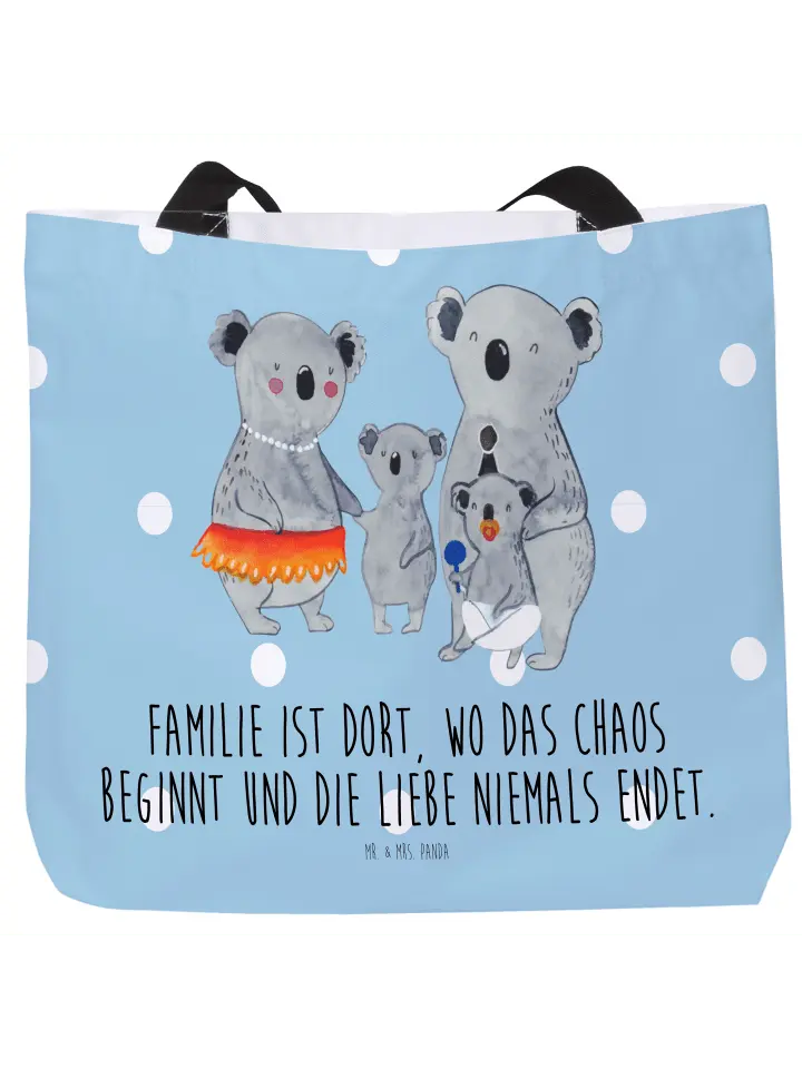 

Шоппер Mr. & Mrs. Panda, цвет blau pastell