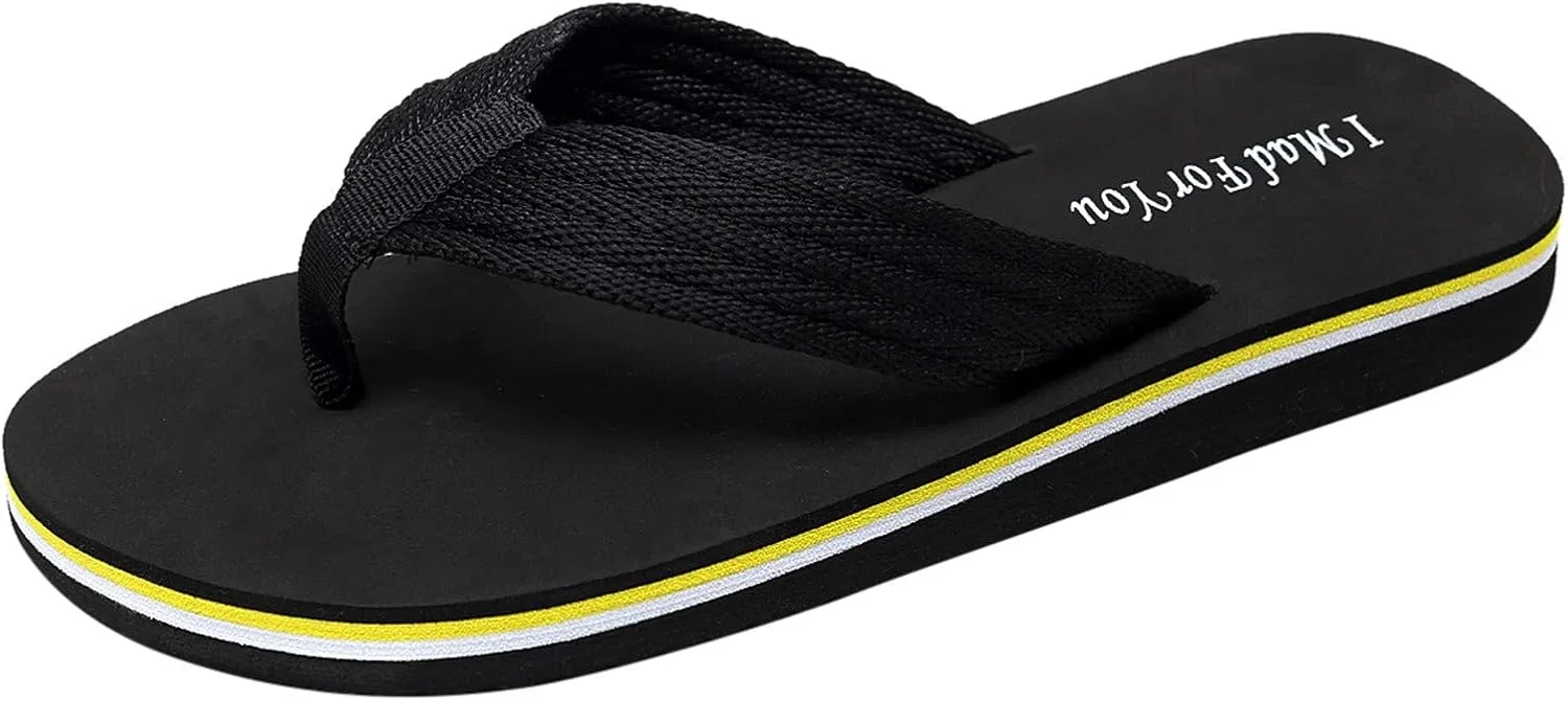 Шлепанцы с разделителем пальцев нескользящие Generisch, черные