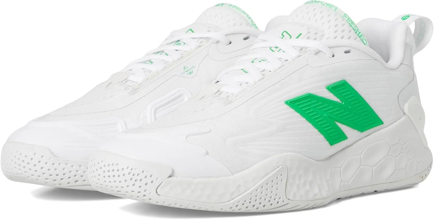 Кроссовки теннисные New Balance Fresh Foam X Ct-Rally, White/Green Apple