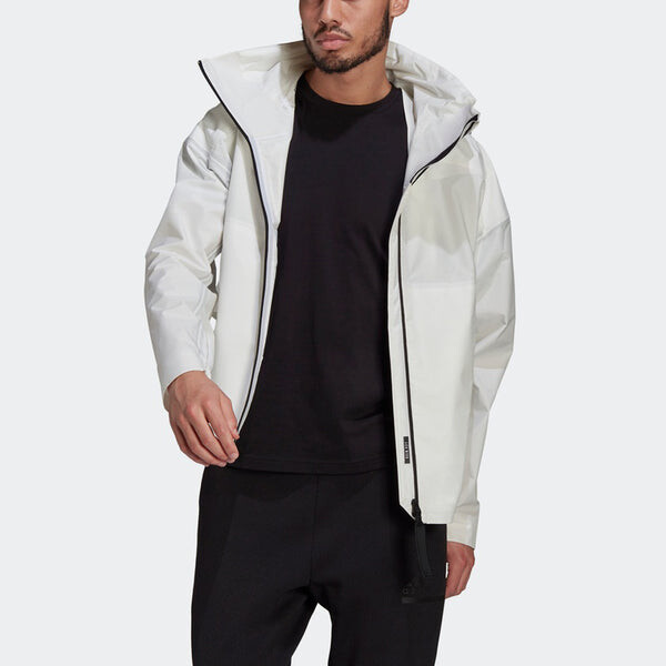 Куртка adidas Myshelter R.r Outdoor Yuyu Technology Hooded Jacket Coat White, белый — фото 3