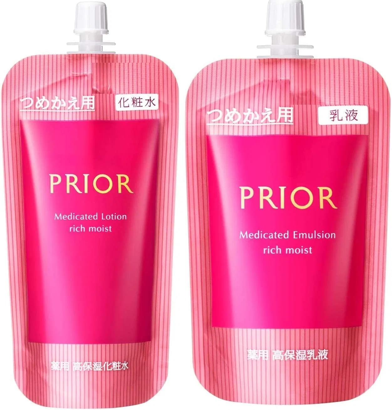 Набор для лица увлажняющий Shiseido Prior лосьон и эмульсия, 2 шт