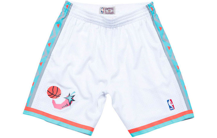

Mitchell Ness Баскетбольные шорты мужские белые