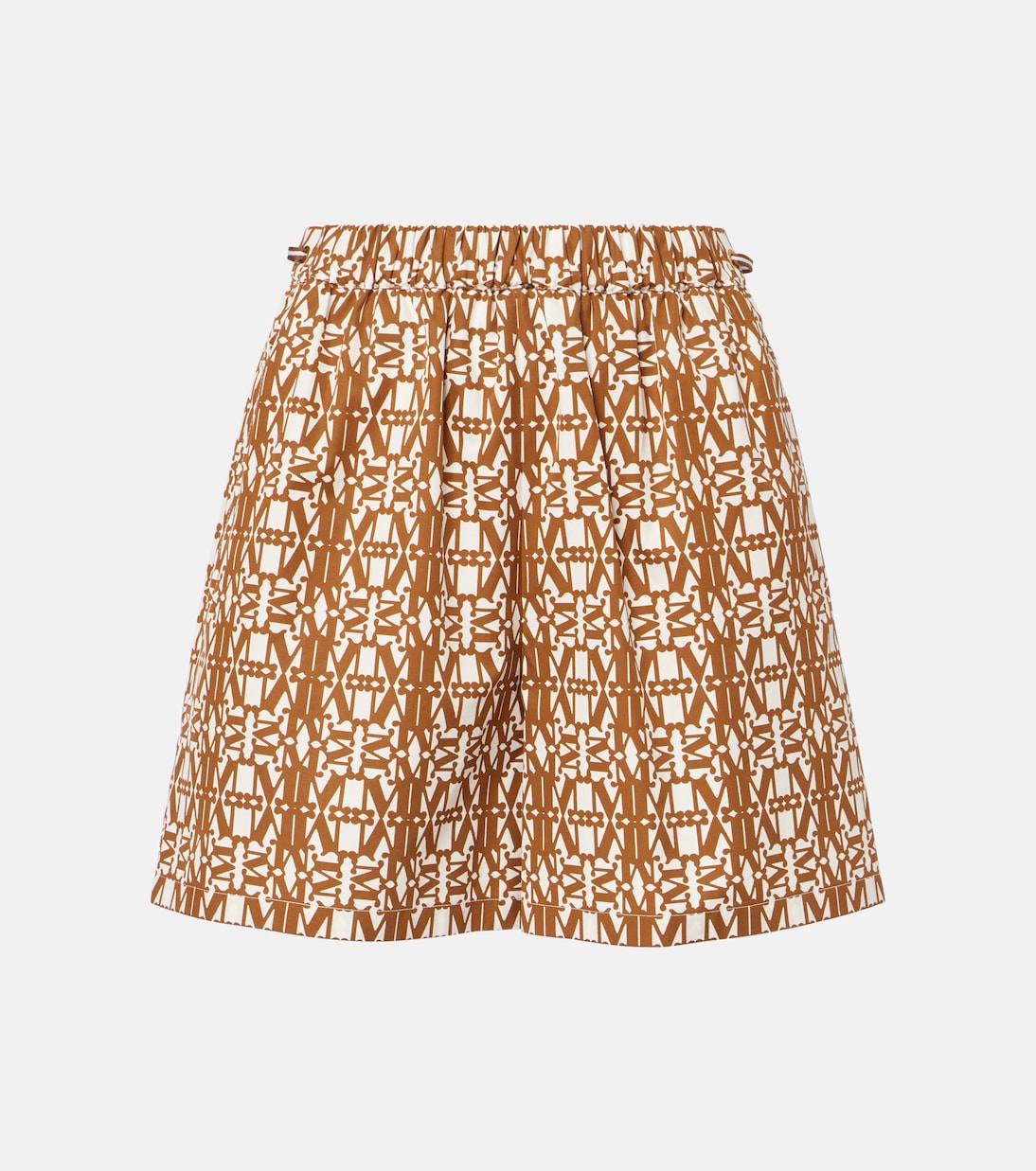 

Тайга хлопковые шорты с высокой посадкой Max Mara, Avorio / Cuoio