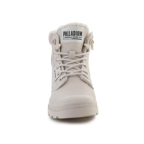 Женские ботинки PALLADIUM Pampa Hi Snow Warm, кожаные, теплые, 94380-175-M, бежевые — фото 2