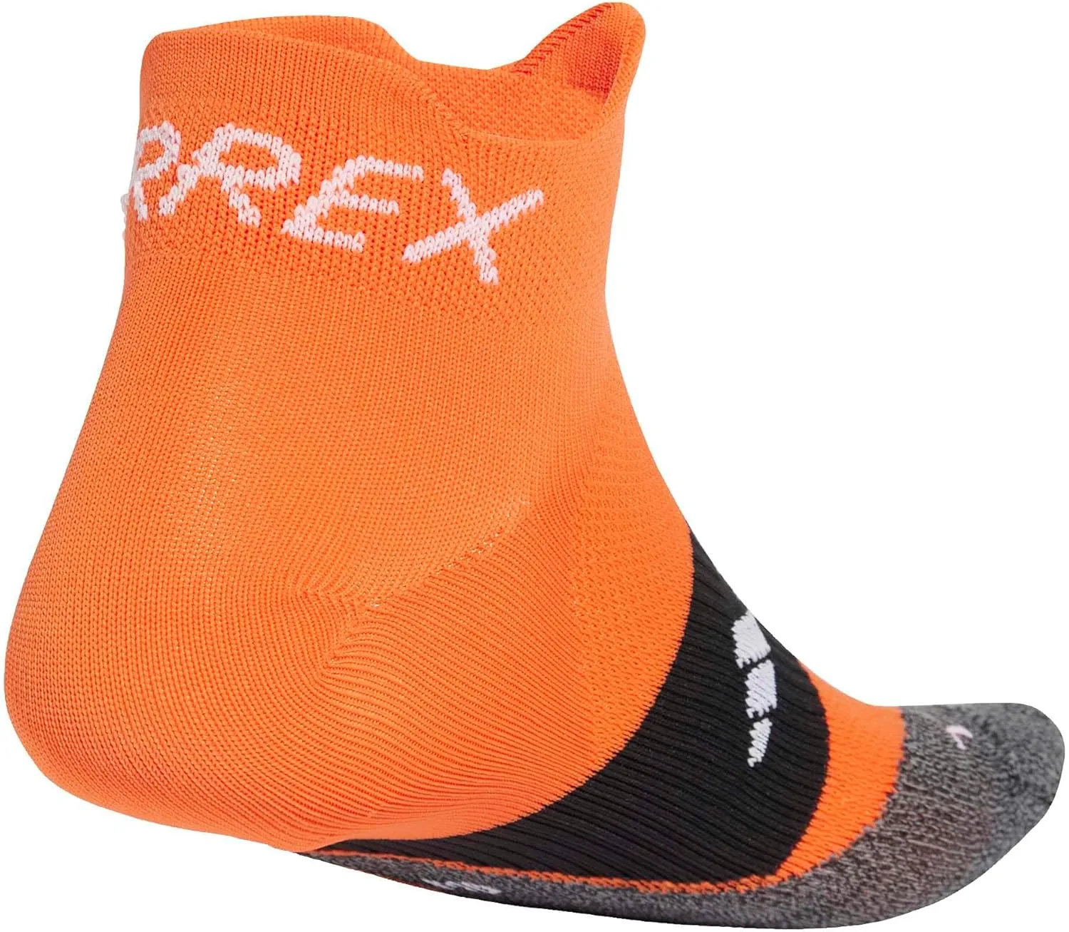 Носки Adidas Unisex Terrex HEAT.RDY разработаны для бега на высоких скоростях и с высокой производительностью, белый/оранжевый — фото 3