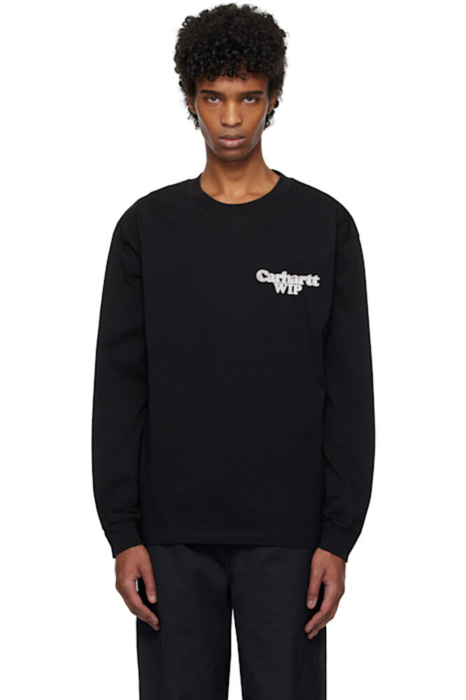 

Черная футболка с длинным рукавом Chain Link Carhartt Work In Progress