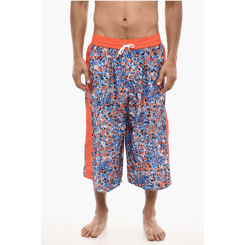 

Длинные шорты для плавания с цветочным принтом Dsquared2, Orange
