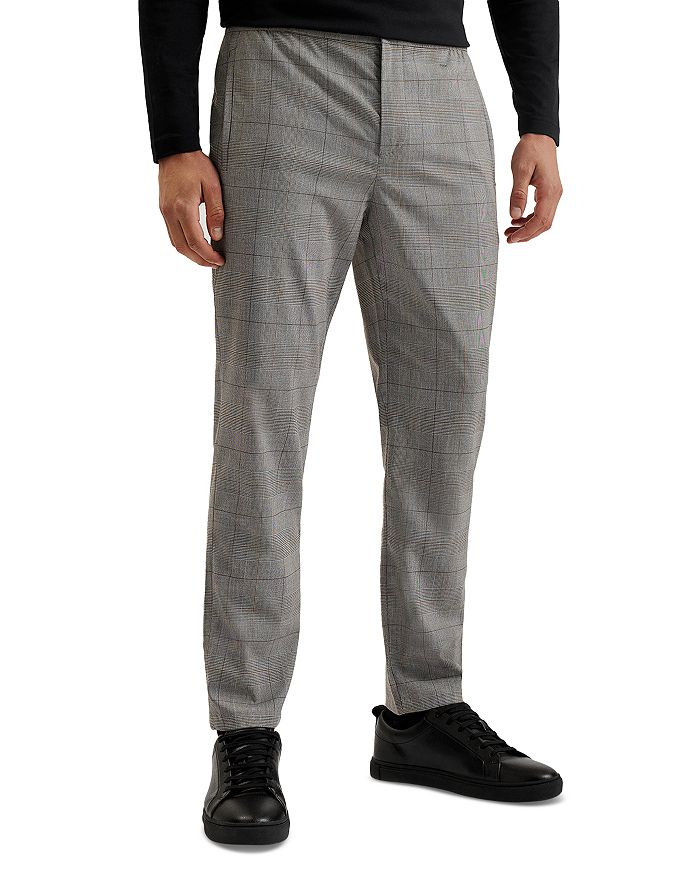 

Узкие брюки Nicolo Prince of Wales Ted Baker, серый