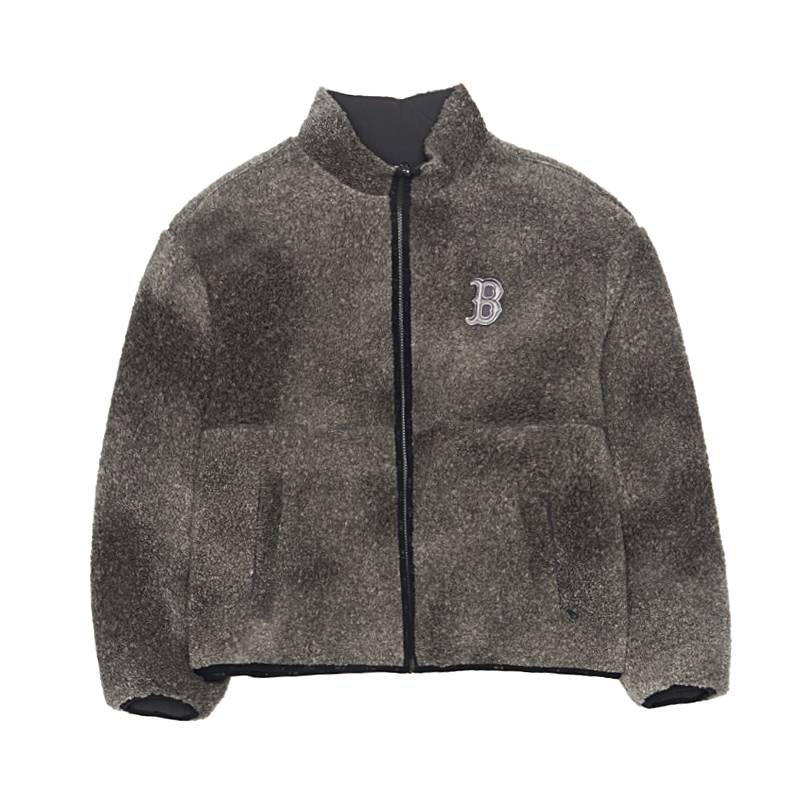 

MLB Бостон Ред Сокс бархатная куртка унисекс, Boston Red Sox/Charcoal Gray