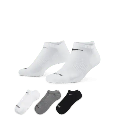

Носки Nike Everyday Plus Cushion Training No-Show (3 шт), разноцветный