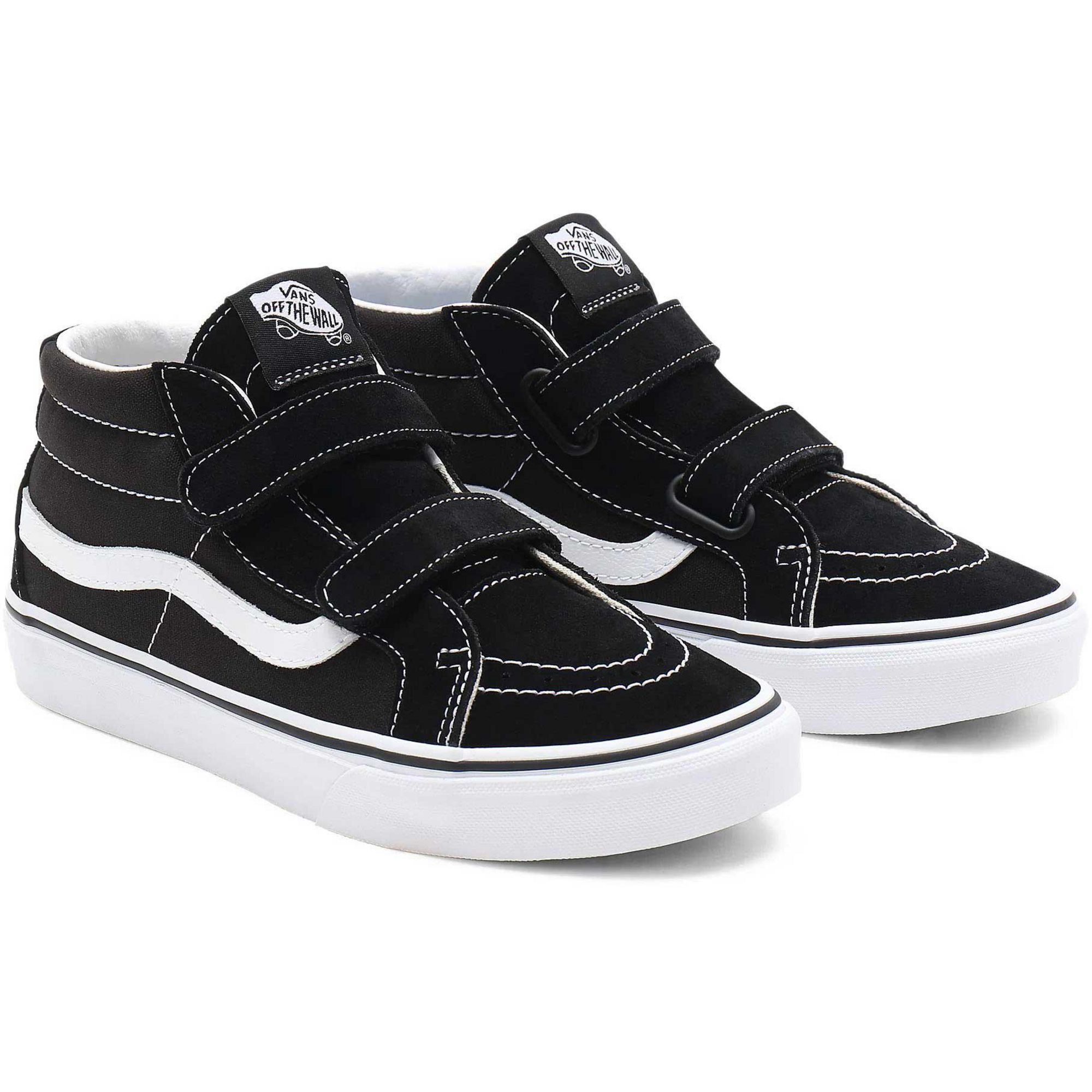 Детские повседневные кроссовки SK8-Mid Reissue V Vans, Black/True White — фото 4