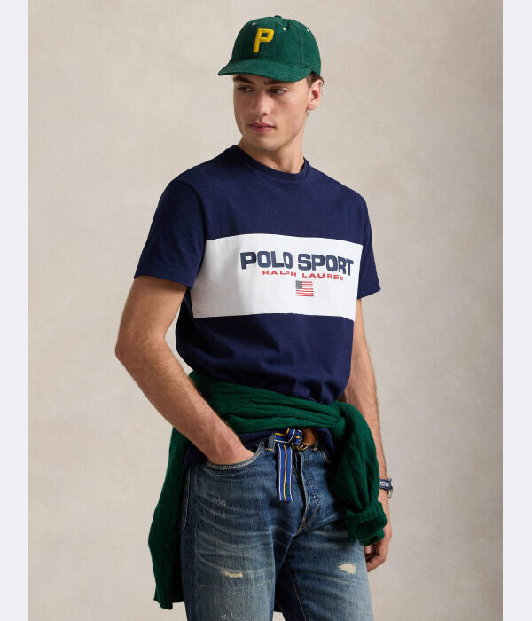 

Футболка классический крой Polo Ralph Lauren, синий