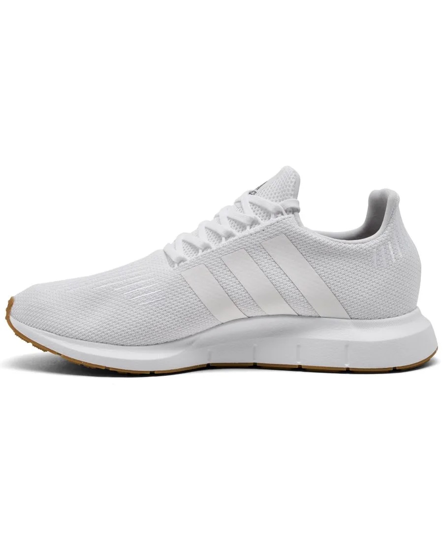 Мужские повседневные кроссовки Swift Run 1.0 от Finish Line Adidas, белый, gum — фото 2