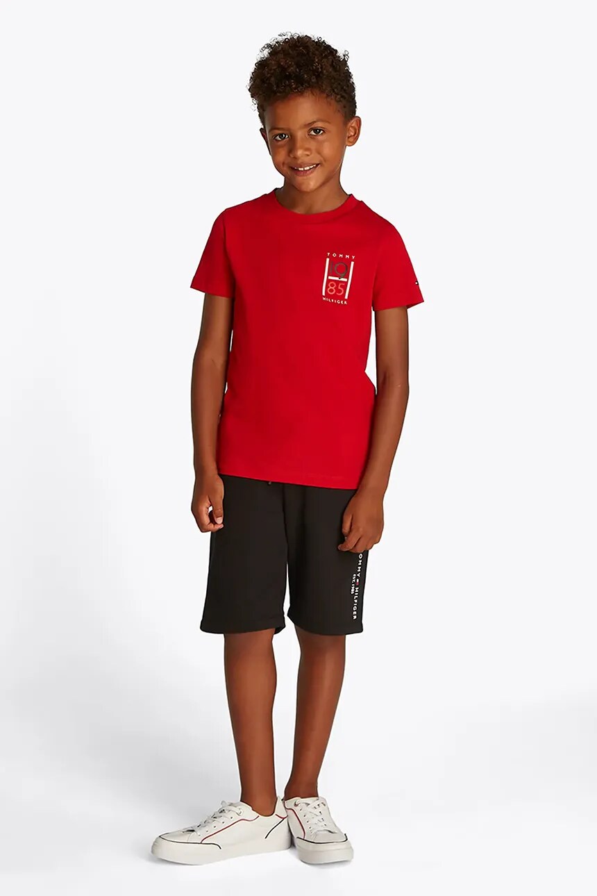 

Футболка детская хлопковая Tommy Hilfiger, красный