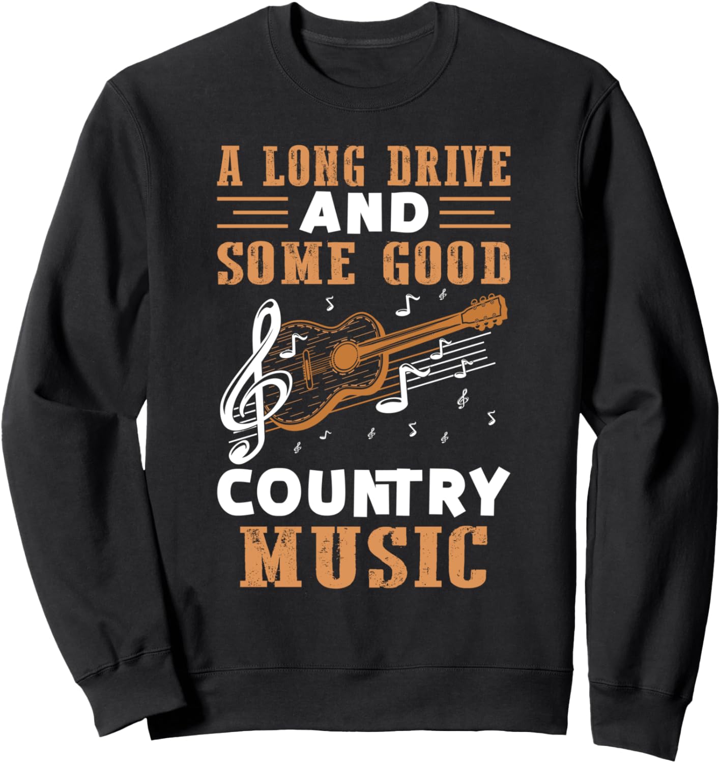 

Толстовка с надписью «Long Drive Country Music Design Listener» Country Music Designs For Country Music Enthusiast, черный