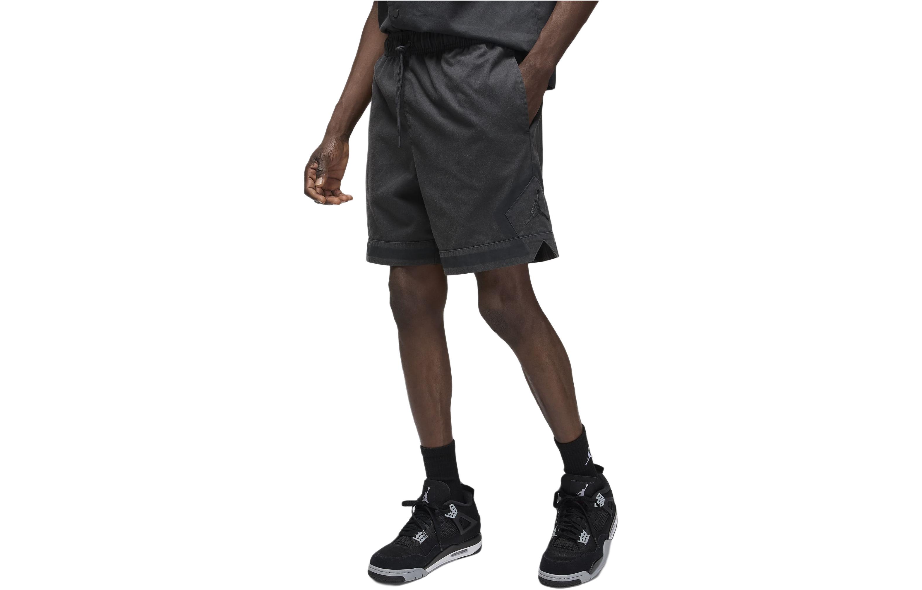 Основные повседневные шорты мужские dark smoke gray Jordan, серый — фото 3