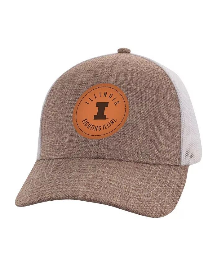 

Мужская бежевая, белая шапка Illinois Fighting Illini Pregame Adjustable Hat Ahead