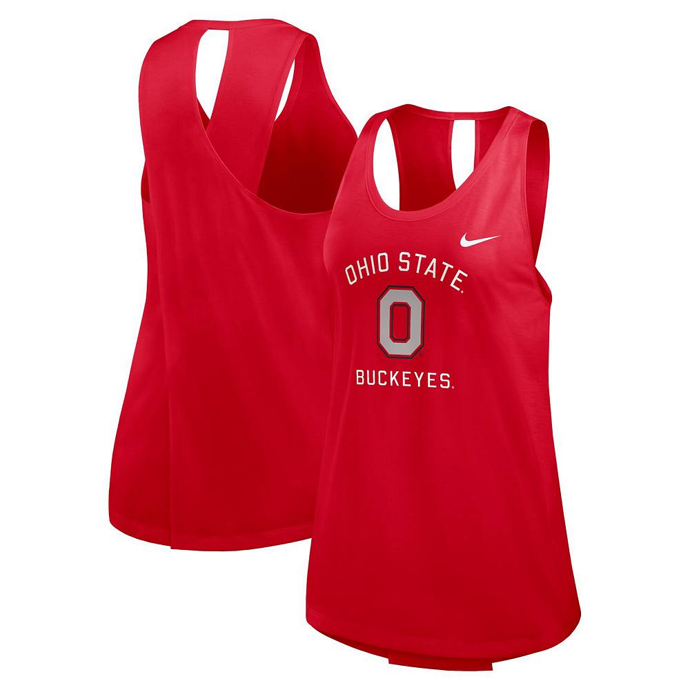 

Женская майка с открытой спиной Nike Scarlet Ohio State Buckeyes Primetime, цвет Osu Red