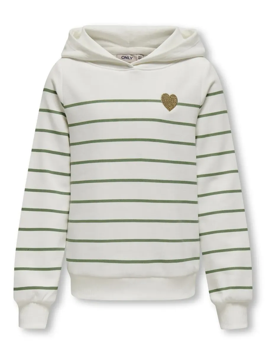 

Толстовка KIDS ONLY с капюшоном "KOGADELLE L/S STRIPE HOOD CS SWT", зеленый