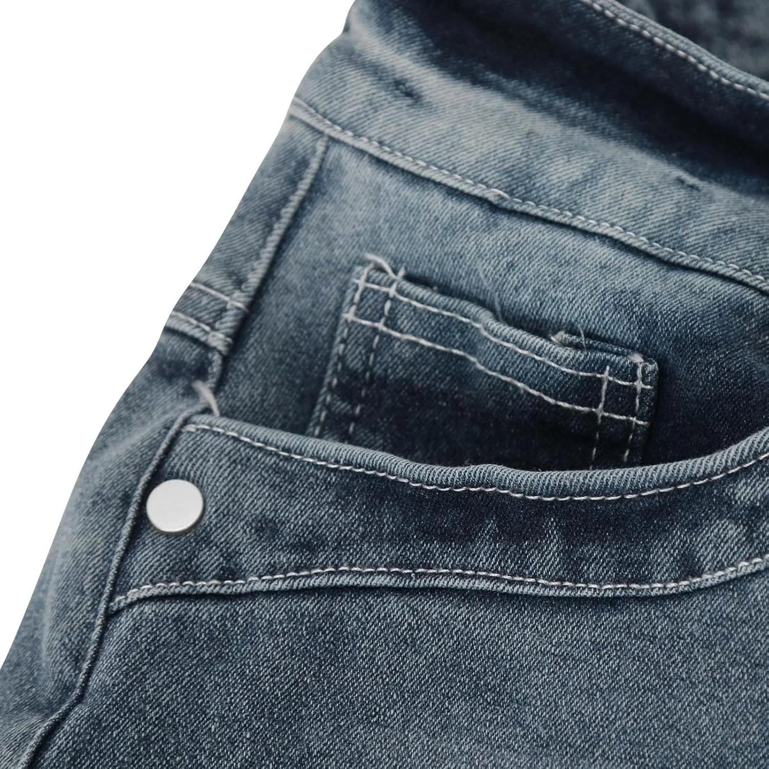 Скинни джинсы с эффектом растяжки distressed streetwear — фото 3