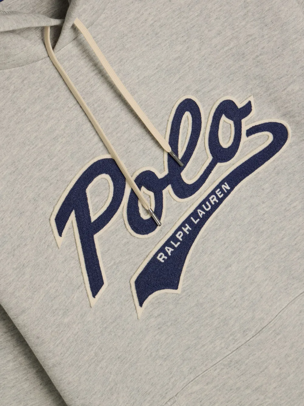 Худи с логотипом POLO RALPH LAUREN, серый — фото 3